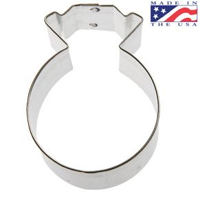 Diamond Ring Cookie Cutter  3"