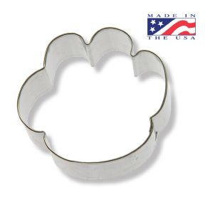 Paw Print Cookie Cutter  2-1/2"