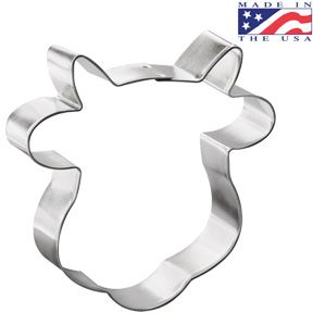 Cow Face Cookie Cutter  4-1/4"