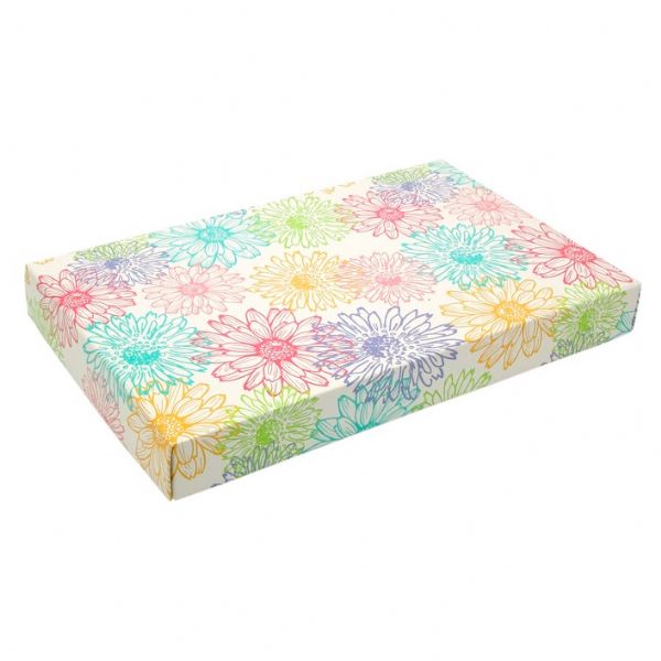 1 lb Spring Flowers 2-Piece Box ~ 25 Count