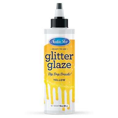 Yellow Glitter Glaze 10 oz ~ Case of 3 Bottles