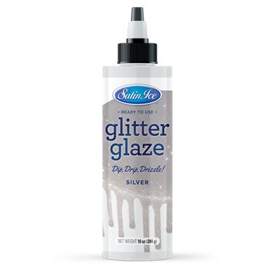 Silver Glitter Glaze 10 oz ~ Case of 3 Bottles