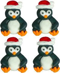 Christmas Penguin - 1-1/2"