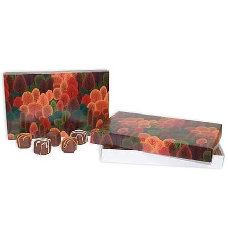 Colorful Trees 1 lb Rectangular 1 Layer Cover ~ 25 Count