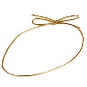 Gold 18" Stretch Loops ~ 50 Count