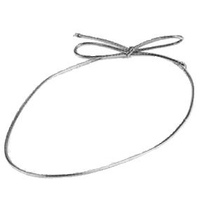 Silver 18" Stretch Loops ~ 50 Count