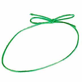 Green 18" Stretch Loops ~ 50 Count
