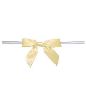 Small Ivory Bow on Twistie ~ 250 Count