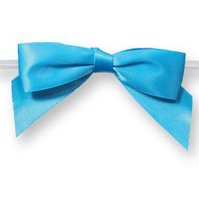 Large Turquoise Bow on Twistie ~ 100 Count
