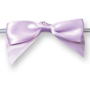 Large Lavender Bow on Twistie ~ 100 Count