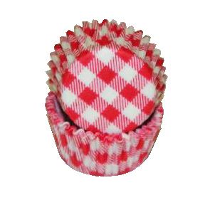 Red Gingham Print Mini Cup ~ 500 Count
