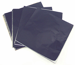 5" Foil Squares ~ Black