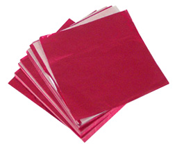 3-1/4" Red Foil Squares ~ 500 Count