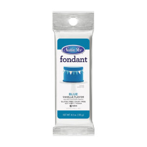 Satin Ice Blue Vanilla Fondant 4.4 oz ~ 12 Count