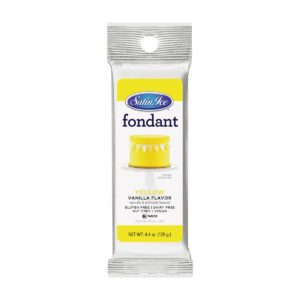 Satin Ice Yellow Vanilla Fondant 4.4 oz ~ 12 Count