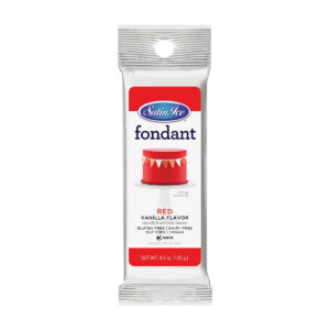 Satin Ice Red Vanilla Fondant 4.4 oz ~ 12 Count