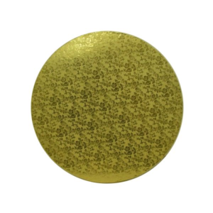 16" Round Gold Cake Drum 1/2" Wrapped