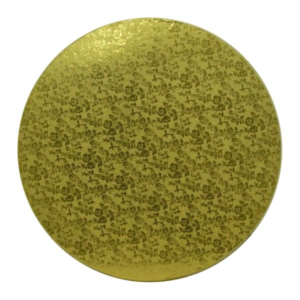 18" Round Gold Cake Drum 1/2" Wrapped