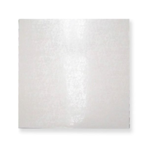 18" Square White Cake Drum 1/2" Wrapped