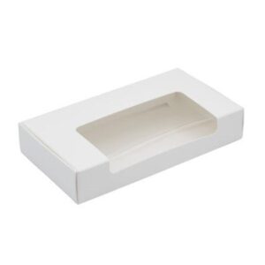 White 1-Layer with Rectangle Window 5 oz ~ 25 Count