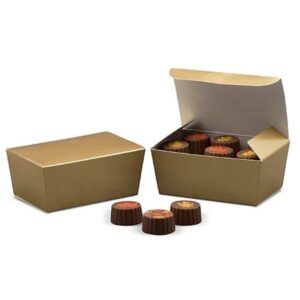 Gold 1/4 lb Ballotin Box ~ 25 Count