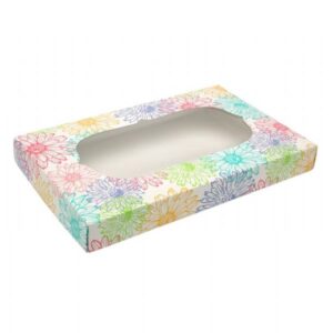 1 lb Spring Flowers 2-Piece Box w/Window ~ 25 Count