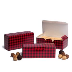Buffalo Plaid 1 lb Rectangular Box ~ 25 Count