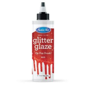 Red Glitter Glaze 10 oz ~ Case of 3 Bottles