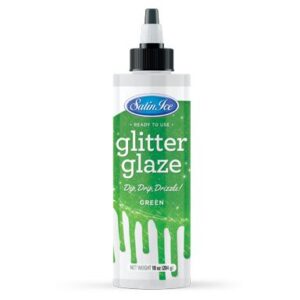 Green Glitter Glaze 10 oz ~ Case of 3 Bottles