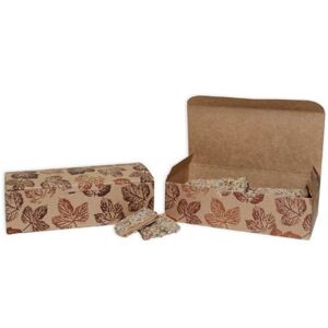 Leaves on Kraft 1 lb Rectangular Box ~ 25 Count