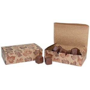 Leaves on Kraft 1-1/2 lb Rectangular Box ~ 25 Count