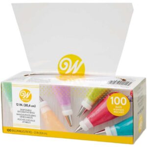 Wilton 12" Disposable Decorating Bags in Dispenser Box, 100 Count