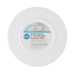 Wilton Round Smooth Edge Separator Plate, 6"