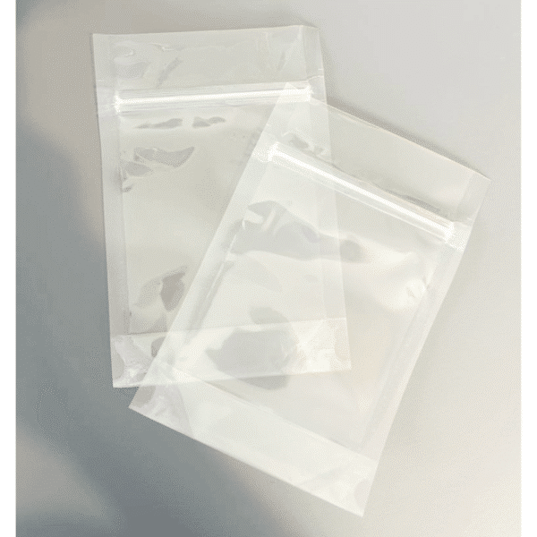 4.75" x 2" x 7.25" Clear Zipper Stand Up Bag - Image 2