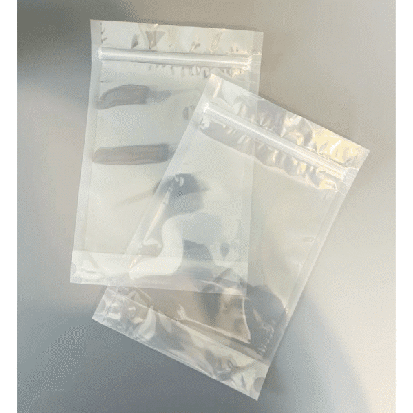 5.75" x 2.5" x 9.25" Clear Zipper Stand Up Bag - Image 2