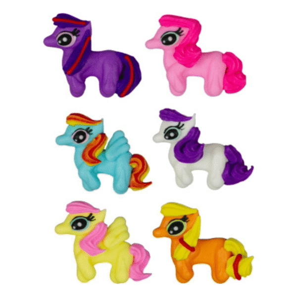 Ponies Assorted Colors ~ 1-1/2"