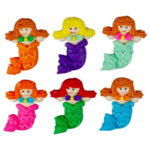 Mermaid Mini Assorted 1-1/8"
