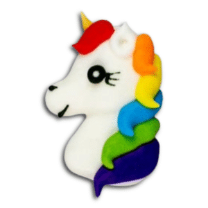 Rainbow Unicorn Heads 1-1/2"