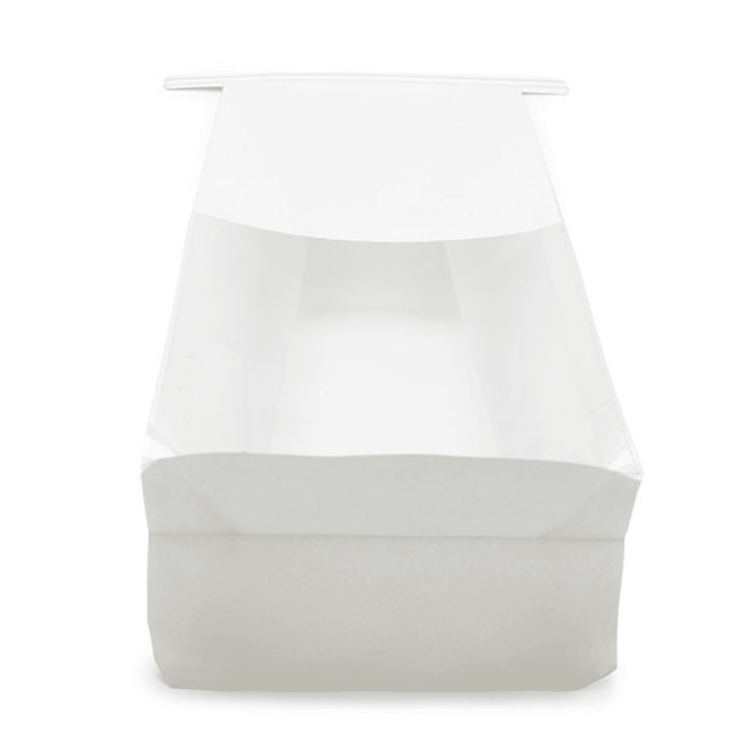 Small White Box Bottom Bags with Clear Window & Tin Tie ~ 100 Count - Image 4
