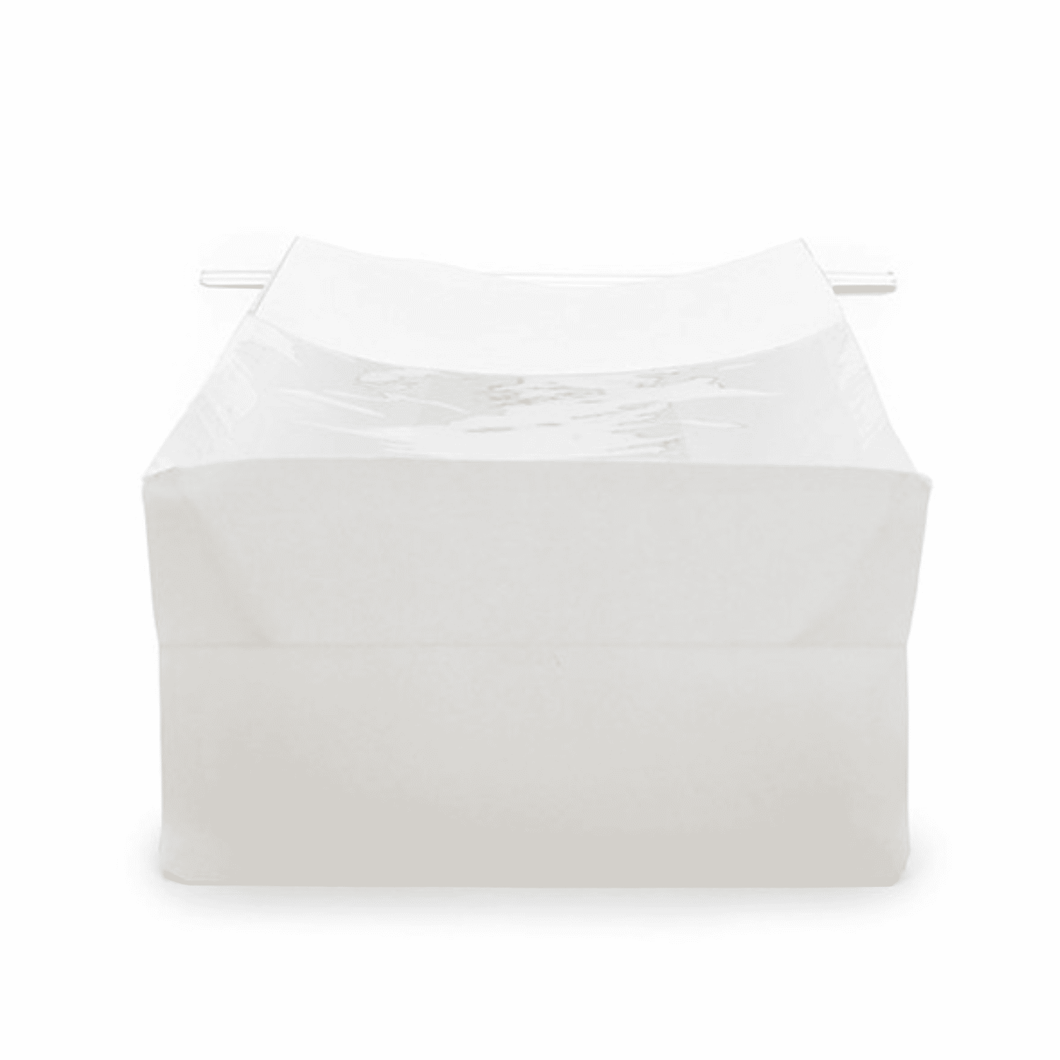 Medium White Box Bottom Bags with Clear Window & Tin Tie ~ 100 Count - Image 4