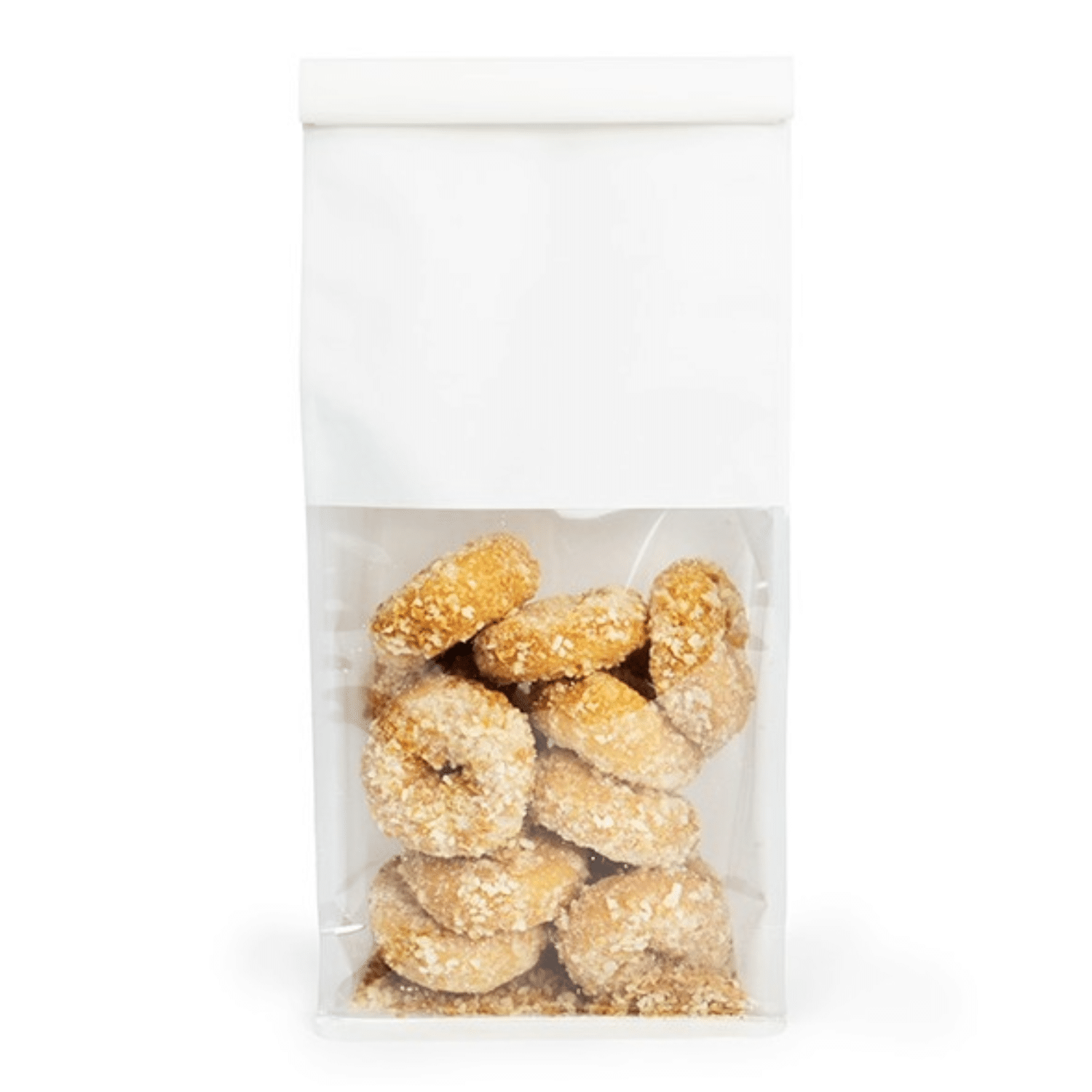 Large White Box Bottom Bags with Clear Window & Tin Tie ~ 100 Count