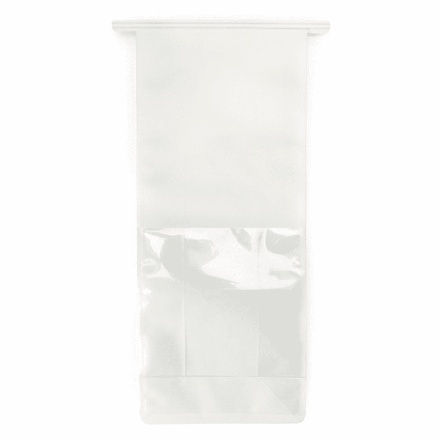 Large White Box Bottom Bags with Clear Window & Tin Tie ~ 100 Count - Image 2