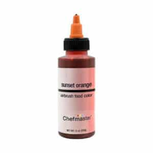 Chefmaster Sunset Orange Airbrush Color ~ 2 oz