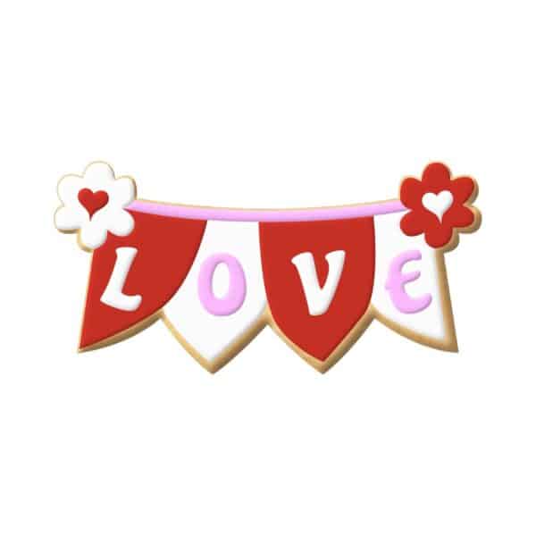 Four Flag Banner Cookie Cutter - 4" - Image 2