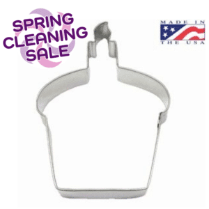 Cupcake with Candle Cookie Cutter 4"