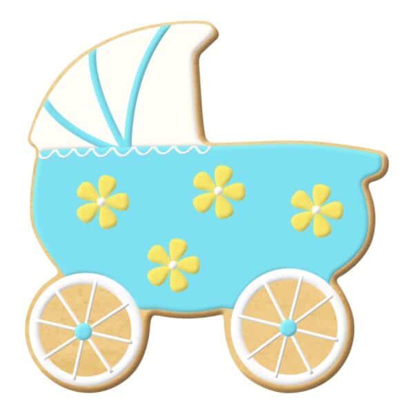 Baby Carriage Cookie Cutter 4" - Image 2