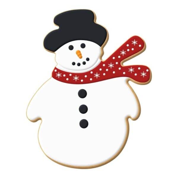 Snowman w/Scarf Cookie Cutter 4-1/4" - Image 2