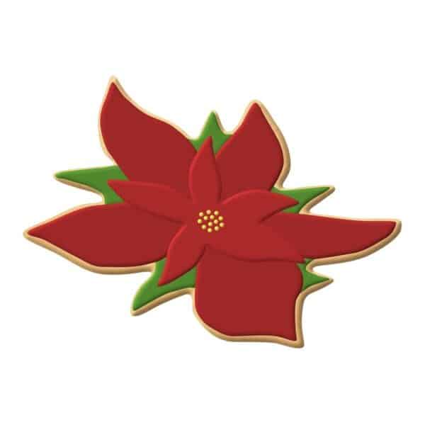 Poinsettia Cookie Cutter 3-1/2" - Image 2
