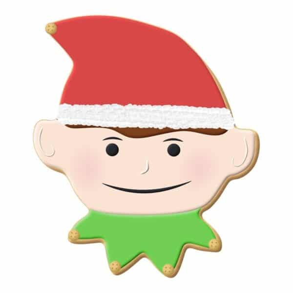 Elf Face Cookie Cutter 3-3/4" - Image 2