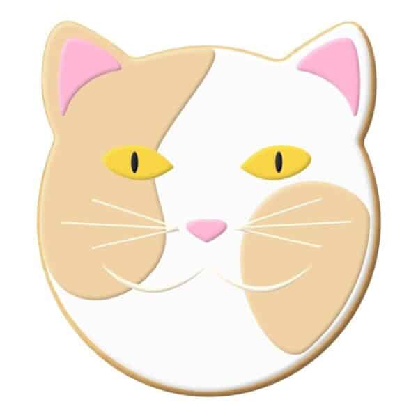Round Cat Face Cookie Cutter 3-1/2" - Image 2